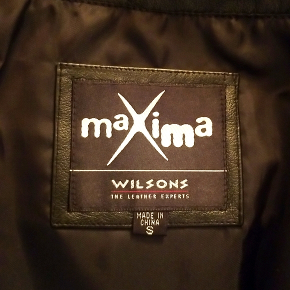 ❤🤎 Maxima by Wilson Genuine Leather Vintage Black Hooded  Jacket - S - Picture 8 of 11